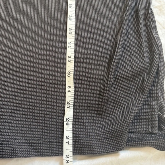 Jhane Barnes Silk Blend Polo Shirt Mens Large Grey Waffle Textured Casual - Picture 5 of 5
